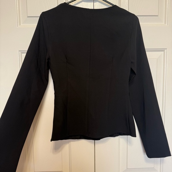 Princess Polly Gaskin Long Sleeve Top Black size 4 - Picture 7 of 8